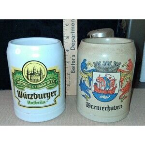 Wurzburger and Bremerhaven Stein Lot W/Bell